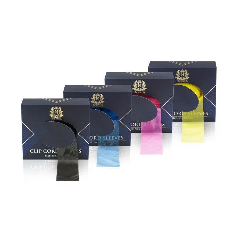 Skin Monarch Clip Cord Sleeves Yellow 125pcs — roll view